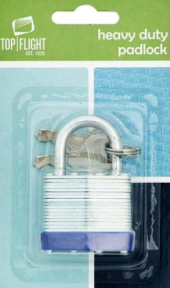 DI TOP FLIGHT HEAVY DUTY PADLOCK pack of 3
