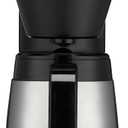 Cuisinart 5-Cup Coffee Maker with Stainless Steel Carafe, Coffee Machine with Removable Water Reservoir, Charcoal Water Filter, 30-Minute Keep Warm, and Brew Pause, DCC-5570NAS, Stainless Steel