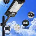 1-Pack Solar Street Lights Outdoor Waterproof Motion Sensor Lights