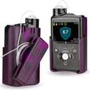 Healvaluefit Insulin Pump Holder 360 Rotatable, Insulin Pump Case with Clip for Medtronic MiniMed 630G 640G 670G 770G, Sturdy and Durable Clip (Purple)