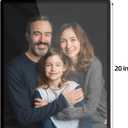 Bluesun 16x20 Picture Frame Gifts for Men,Dad,Boyfriend - Thin 20×16 Black Frames for wall,can be Vertical and Horizontal (16x20 inch, Black+dots)