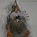 Topadorn Fall Gnome Statue Pine Cone Car with Pumpkin Wheel, Autumn Harvest Gnome Resin Figurine for Home and Outdoor, Thanksgiving Party Home Gnomes Decor