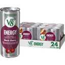 V8 +Energy Black Cherry Juice Energy Drink, 8 fl oz Can (24 Pack) (Pack of 24 (8 Fl Oz))