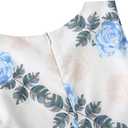 Bonny Billy Girls Classy Vintage Floral Swing Kids Party Dresses (White)