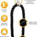 Tricep Rope Cable Attachment, 35" Rope Pull Down Attachment, Cable Attachments for Gym, Cable Handles Gym Equipment, Gym Rope Pull Down, Rope Attachment for Cable Machine, Gym Rope Pull Down