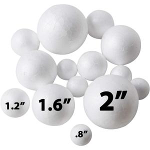 240 Pack Foam Balls -Craft Balls DIY Home, School Craft Project -240 Bulk Foam Balls, 4 Sizes .8, 1.2, 1.6, 2 Inches