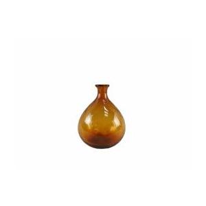 HD Designs Glass Vase - Amber, 10 in