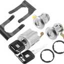 X AUTOHAUX 1 Set Door Lock Cylinder with Keys for Isuzu NPR NQR NKR ELF 1994 1995 1996 1997 1998 1999 2000 2001 2002 2003 2004 2005 2006 2007 Door Ignition Lock Cylinder Key 8-97035-293-0