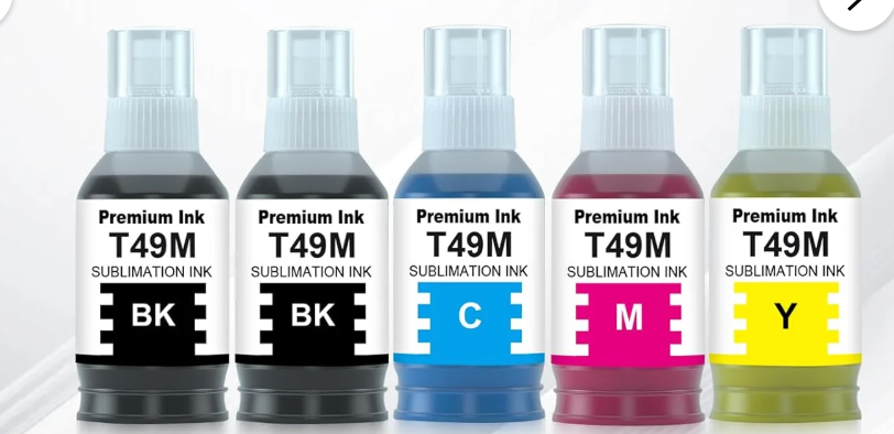 Remium Ink Mutikor T49 T49M Sublimation Ink Compatible Replacements for T49H T49L Printers F170 F570, Sublimation T49M1 T49M2 T49M3 T49M4, 2 Black & 3 Color T49M (Autofill/ICC-Free/Anti-UV)