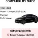 3PCS All Weather TPE Floor Mats for Tesla Model Y Juniper 2025 2026 Front and Rear Waterproof Non-Slip Foot Protector Mats for Model Y Juniper Interior Accessories
