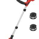 3 in 1 Cordless String Trimmer (No Battery) Compatible with Milwaukee 18V Battery, 12" Electric Weed Wacker with Auto Line Feed, Foldable Weed Eater/Edger Trimmer/Mower for Yard Garden, Grass Trimmer