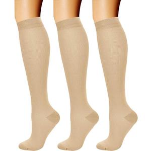 CHARMKING Compression Socks for Women & Men Circulation (3 Pairs) 15-20 mmHg is Best Support for Athletic Running Cycling, S/M