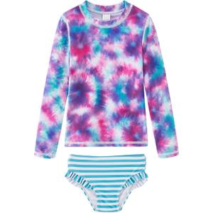 UMELOK Toddler and Little Girls Rash Guard Sets with Bikini Bottoms Swimwear (8 Years, Blue, Tie Dye) UMELOK Toddler and Little Girls Rash Guard Sets with Bikini Bottoms Swimwear (8 Years, Blue, Tie Dye)