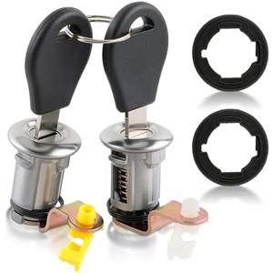 AUTOKAY 2Pcs Left & Right Door Lock Set W/Key Fit for Nissan Pickup Hardbody D21 Navara King Cab Pickup 1986-1998 Models Replace# 80600-01G25 80601-01G25