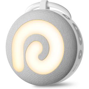 Dreamegg Portable Sound Machine Baby - D11 White Noise Machine for Baby Sleeping with Night Light, White Noise, Lullaby, Nature Sounds, Child Lock, USB Rechargeable Sound Machine for Travel Nursery (Gray)