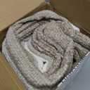 20x20 Chenille Throw Pillow Covers, Pack of 4, Neutral Beige/Coffee Series