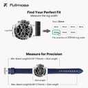 Fullmosa Watch Band, Quick Release Leather Watch Strap for Men Women, Replacement Bands Width 12mm 14mm 16mm 18mm 19mm 20mm 21mm 22mm 24mm
