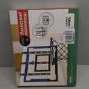 24" x 16" Indoor Large Basketball Hoop Toy - Upgraded Adjustable Height Basketball Hoop Over The Door with Scoreboard/2 Balls, Basketball Toys Christmas Birthday Gifts for Kids & Adults(Blue)