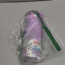 THERMOS FUNTAINER 16 Ounce Stainless Steel Vacuum Insulated Bottle with Wide Spout Lid, Neon Purple