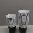 Ziliny 50 Pack 30th Birthday Decorations Birthday Cups 16 oz Disposable Plastic Gold and Black Cheers to 30 Years Cups for Men Women Hot Cold Drinks for Wedding Anniversary Supplies