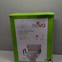 NOVA Raised Toilet Seat with Handles for Seniors Elongated Toilet Riser with Safety Grab Bars, Elevated Toilet Seat for Elderly, Disabled & Post-Surgery Support - Elongated Toilet