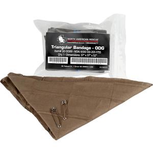 North American Rescue Triangular Bandage NAR Cravat Cotton Bandaging for Injuries, Wounds, Support (30-0089)