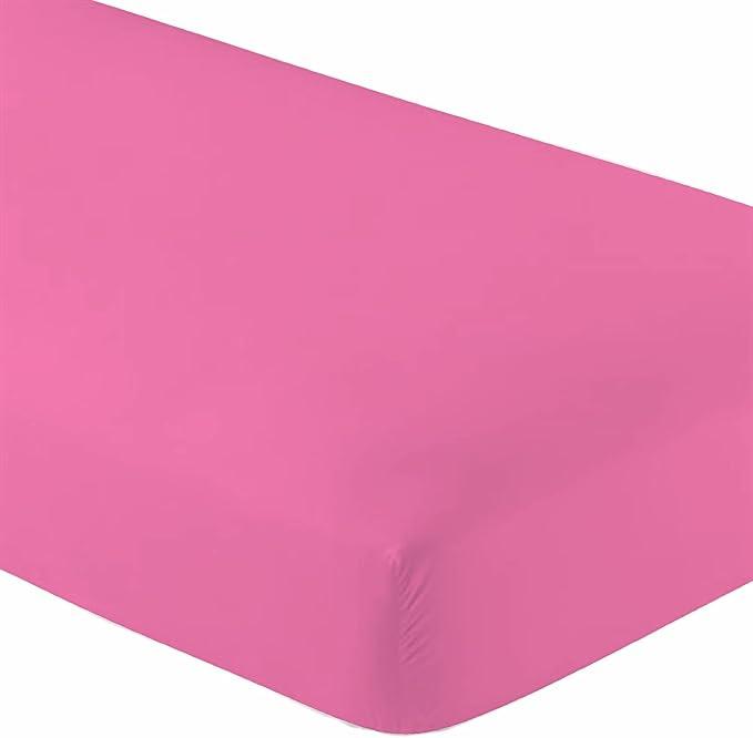 Destiny Crescent Bedding Microfiber 1 Pack Twin XL Fitted Sheet 39"/80"/15" Pink
