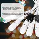 LikeLion Six Socket Light Set with 8 Bulbs, Compatible with Dept 56 Village Collection Accessories, 108 Inch Cord, 120V 6W Bulbs, White