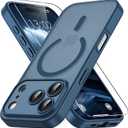 Vansdon for iPhone 17 Pro Max Case, Compatible with MagSafe, Magnetic Translucent Matte Slim Protective Cover with 1 Screen Protector - Military-Grade Drop Protection (Blue)