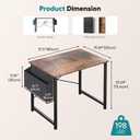 OLIXIS Small Computer Desk, 31 Inch Gaming Desks for Home Office