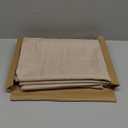 Fitable 2 Pack Faux Linen Rectangle Tablecloths: Waterproof Stain Resistant Wrinkle Free Textured Table Cloth, Washable Burlap Fabric Table Cover for Kitchen Dining Party, 52x70 Inch, Nature