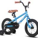 JOYSTAR Kids Bike for Ages 2-12 Years Old Boys Girls, 12-20 Inch BMX Style Kid's Bikes with Training Wheels, Children Bicycle for Kids and Toddler, Multiple Colors (Blue)