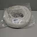 3/4" ID 25 ft High-Pressure Braided Clear PVC Tubing, Flexible Resistant Vinyl Hose, Heavy-Duty Reinforced Vinyl Hose Tubing, with 2 Clamps