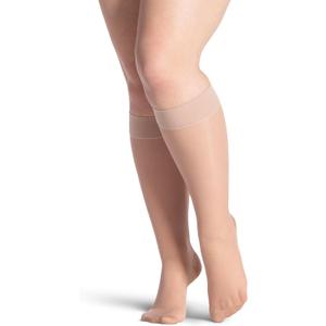 Sigvaris Women's Soft Sheer Trouser Knee Highs - 8-15 mmHg Honey B