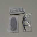 Lcyam Key Fob Cover Silver Edge Compatible with Audi 2025 2026 Q6 A5 A5L A6 A6L Q6L E-tron Smart Car Key, with Detachable Keychain (Black)