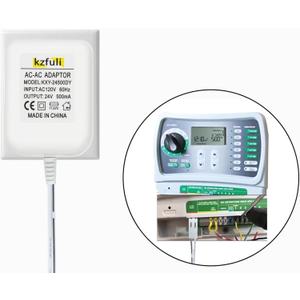24V500mA AC Power Adapter is Compatible with The Rain Bird UT1 SST Series Irigation Timer,Replace Automatic Sprinkler System Accessories - 24V AC Transformer