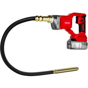 Cordless Concrete Vibrating Tool Compatible with Milwaukee 18V Battery, 600W Power Concrete Vibrator with 3.8ft Shaft, 6000RPM Portable Concrete Vibrating Tool (Battery not included)