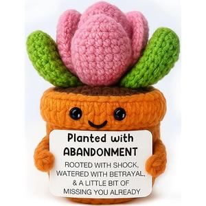 Farewell Gifts for Coworker Women Men Funny Leaving Going Away Goodbye Gifts for Coworker Work Bestie Friend Boss Nurse Teacher Retirement Moving Away Promotion Birthday Abandonment Cactus Decoration