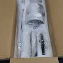 48" Ceiling Fan with Light amd Remote, White Flush Mount Ceiling Fan with 3 Blades,3 Color Light, 6 Speed, Queit DC Motor, for Bedroom/Outdoor/Patios, White