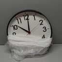 AKCISOT 16 Inch Wall Clock Large Silent Non-Ticking Wall Clocks Battery Operated - Analog Classic Clock Decorative for Living Room, Office, Home, School(Black)