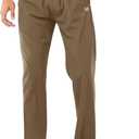 NORTHYARD Men's Joggers Athletic Workout Track Pants Running Gym Training Sweatpants with Zipper Pockets Open Hem (XX-Large, Darkkhaki)