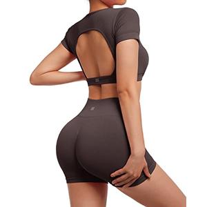 SUUKSESS Womens Workout shorts Woman Yoga Pilates High Waisted Bike  Small