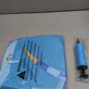 EZIGO Baby Pool Float With Canopy UPF50+ Sun Protection, Inflatable Kids Pool Floats With Ocean Animal Toys for Baby 6-36 Months, Infant Swimming Float With Adjustable Safety Seat For Boys Girls (blue)