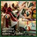 CHOANG Nativity Christmas Ornament 2025 - Holy Family Ceramic Ornament with Mary, Joseph and Jesus - Religious Church Decoration, Christian Manger Scene Keepsake