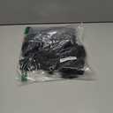 PINKMSTYLE Womens Sexy Satin Silk Plunge V Neck Puff Long Sleeve Bodysuit Going Out Outfit (Medium, Black)