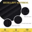 NICETOWN Blackout Black Curtain & Drape 90 inches Long - Grommet Thermal Insulated Blackout Drape Light Blinds Room Darkening Window Treatment for Bedroom (1 Panel, W52 x L90, Black)