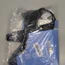 Rechargeable LED Dog Harness - No Pull, 4 Point Adjustable (Black-Green) M