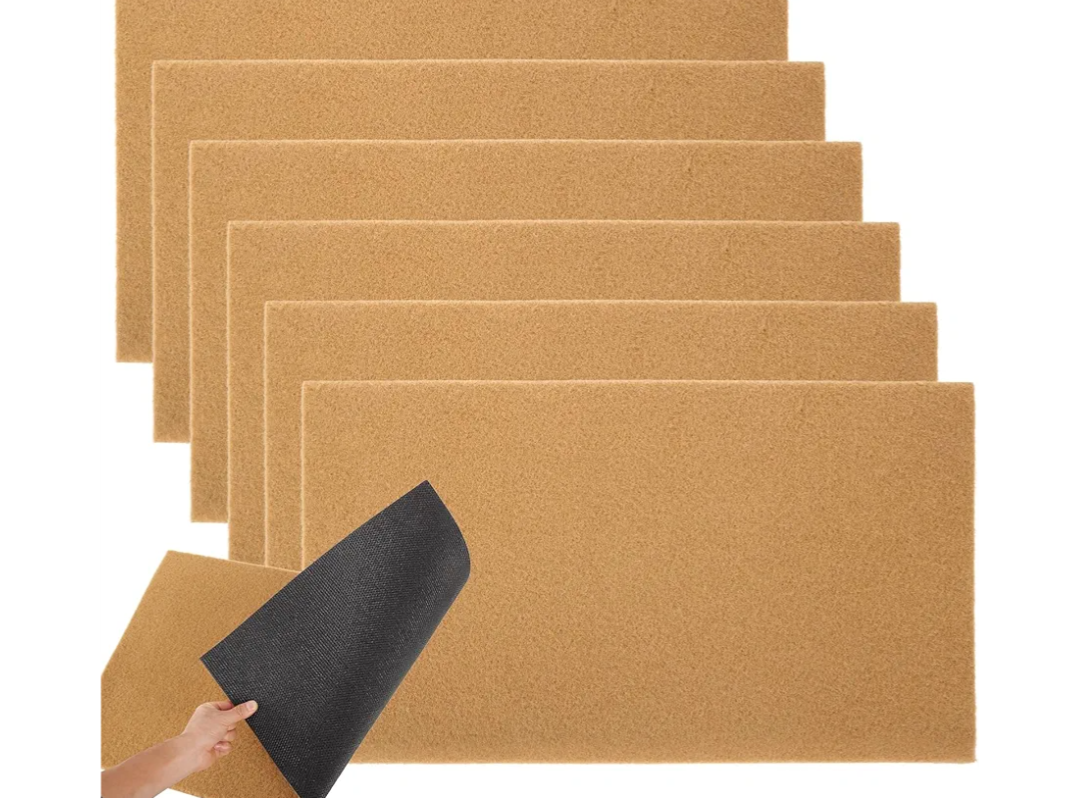6 Pack Blank Artificial Coir Doormats for Painting, 30x17 Inch Unfinished DIY Welcome Mats - Non-Slip Fiber for Indoor/Outdoor, Front Door, Porch, Patio (Brown, 6-Pack)