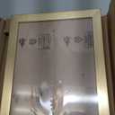 6x9 Picture Frame Gold, Rustic Natural 9x6in Photo/Portrait/Poster/Art Frame, Wall Hanging/Tabletop, Horizontal/Vertical Display Gallery Family Wedding Memorial Pic Frame Gift