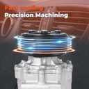 labwork AC Compressor & A/C Clutch CO 4914AC Replacement for Honda Civic 1.7L 2002 2003 2004 2005 0610061 6511266 2004914AM